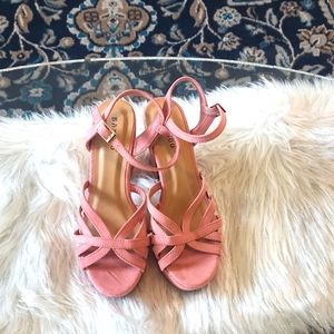 New Bamboo Pink Platform sandals